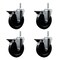 Service Caster 5 Inch Soft Rubber Wheel Swivel 58 Inch Threaded Stem Caster Set with Brake SCC SCC-TS20S514-SRS-PLB-58212-4 - alternate 1